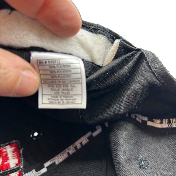 Wisconsin Badgers Big Ten Snapback Hat Cap Black Red Top World Adjustable - Picture 8 of 13